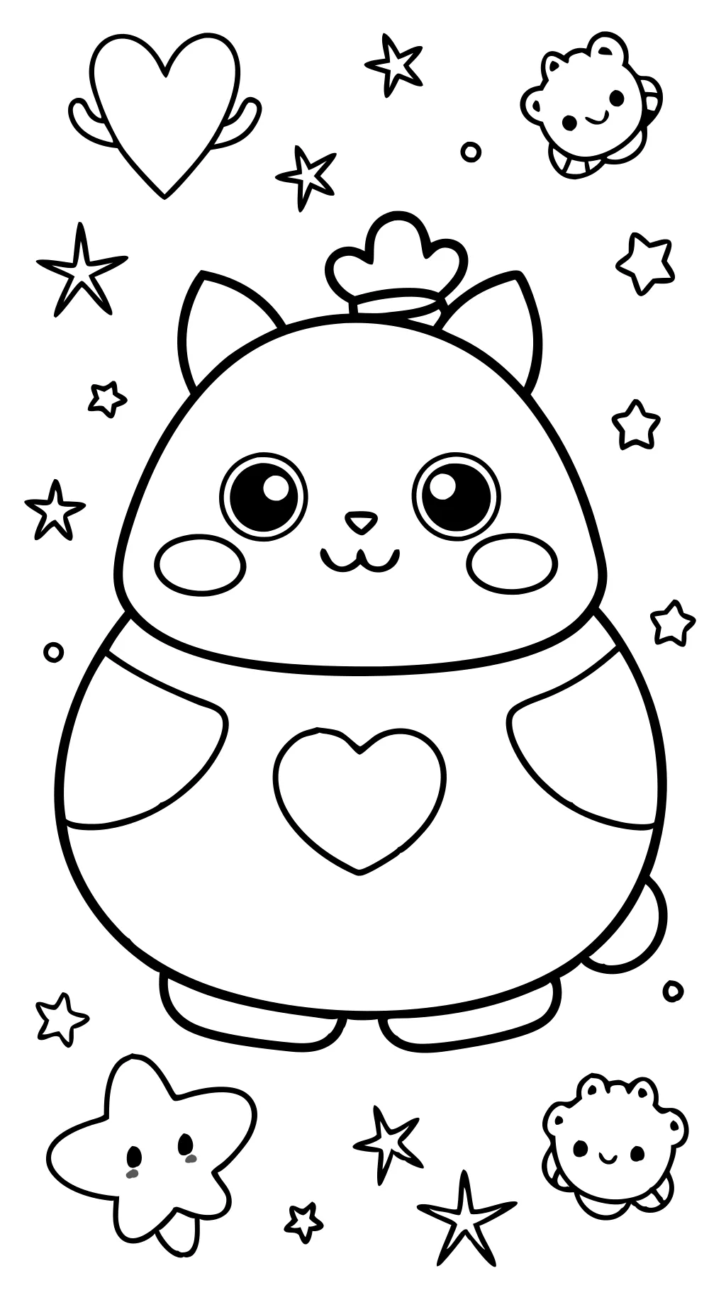 free printable squishmallow coloring pages